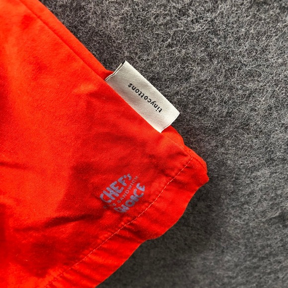 Tiny Cottons Chefs Choice Club Sandwich Dress Girls 10y Red Short Sleeve Poplin - Picture 7 of 11